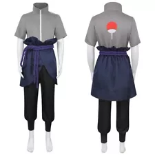 Anime Naruto Shippuden Uchiha Sasuke Cosplay Costume Full Set Halloween Outfits