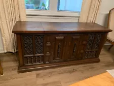 vintage console stereo cabinet