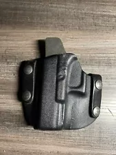 Cobra Black Leather Kydex Hybrid OWB Speed Pancake Holster For Sig P225 225 LEFT