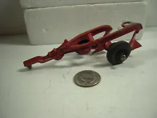 Vintage Tractor Duel Blade Plow in Red