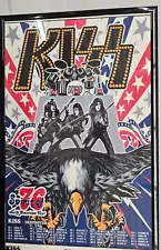 KISS Spirit of 76' US Tour Concert Poster 11 X 17 Framed