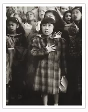 Pledge of Allegiance - San Francisco - Vintage Photo Dorothea Lange 1942