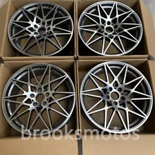 20" GRAY STYLE WHEELS RIMS FITS FOR BMW M2 F87 M3 F80 M4 F82 83 20X8.5 20X10 666