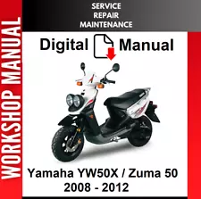 YAMAHA YW50X ZUMA 50 2008 2009 2010 2011 2012 SERVICE REPAIR SHOP MANUAL