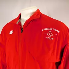 Fenway Park Staff Men Red Jacket Coat New Balance Sz XL