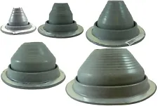 DEKTITE PIPE FLASHING BOOT: Round Gray EPDM (Jack) Pipe Flashing Sizes #0 to #9