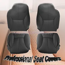 1998-2002 Fits Dodge Ram 1500 2500 Driver & Passenger Leather Seat Cover Black