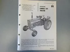 International 544 Tractor Sales Brochure 4 Page