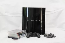 Sony PlayStation 3 Fat CECHA01 60GB Console + 4 Games + Remote