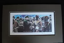 Peanuts Snoopy Charles Schulz D-Day WWII lithograph autograph / signed