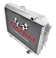 3 Row Aluminum Champion Radiator for 1968 - 1973 Dodge Charger Hemi Engine