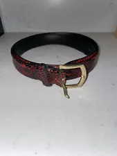 Supreme Snakeskin Leather Belt S/M