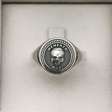 Memento Mori Ring, Memento Mori Signet Ring, Memento Mori Jewelry