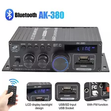 800W 2 Channel bluetooth Mini HIFI Power Amplifier Audio Stereo Amp Home Car FM