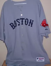 Majestic Boston Red Sox baseball Jersey Gray Size 56