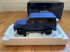 AUTOart Mercedes-Benz G63 AMG 1:18 Designo Mauritius Blue U.S. SELLER