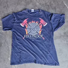 Fireproof Fire Fighting Fighter Movie Tee T-Shirt Size L