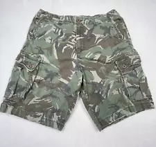 American Eagle Mens Shorts Green 38 Cotton Camo Cargo Pockets Next Level Flex