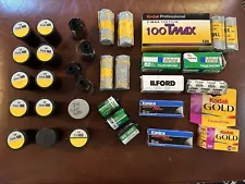 Expired Film Lot - 37 Rolls - 120mm and 35mm