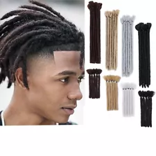 Short Dreadlocks for Men 12" Black Dreadlock Crochet Braids Single Ended Dreads