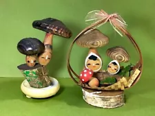 Showa era, cute, mushrooms, shiitake mushrooms,kokeshi dolls,819