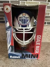 NHL Riddel Mini Goalie Mask Edmonton Oilers Hockey Grant Fuhr Skinner