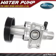 Aluminum Engine Water Pump for Chevy Spark 2013 2014 2015 L4 1.2L w/ 5 Rib Belt