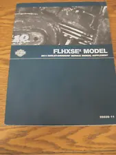 2011 Harley-Davidson FLHXSE2 CVO Service Manual Supplement Street Glide Xlnt (For: 2011 Harley-Davidson Street Glide)