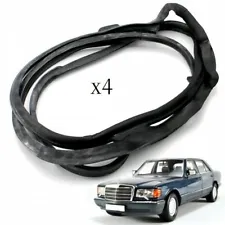 Fit For Mercedes Benz W126 Sel Outer Door Rubber Seals -Weatherstrip Seal Gasket