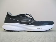 Saucony Shoes Mens 12.5 Ride 16 Running Training Comfort Cushion Black White