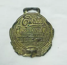 The Curtis Airplane Company Buffalo New York Watch Fob