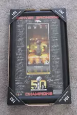 Denver Broncos Super Bowl 50 Signatures, Ticket Picture and Frame 2164/5000, NOS