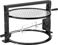 Style Grill Rotisserie System Adjustable Cooking Grate