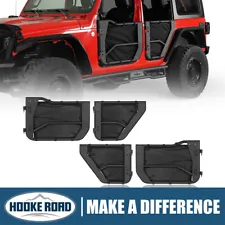 Hooke Road Adventure Tube Half Doors for 2018-2024 Jeep Wrangler JL Gladiator JT