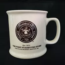 Vintage THE FIRST STARBUCKS STORE Siren Split Tail Coffee Mug Made In USA RARE