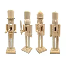 DIY Blank Unpainted Nutcracker 38cm for Table Decor Christmas Craft Supplies