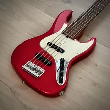 Sadowsky MetroExpress 21-Fret Vintage JJ 5-String Bass, Candy Apple Red Metallic