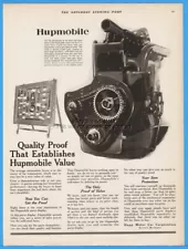 1924 Hupp Motor Car Hupmobile Automotive Parts Display Engine Chain Drive Art Ad