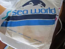 Vintage Small Plastic Sales Bags 3 Disneyland 1 Paper Sea World (1978)