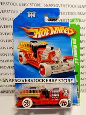 2010 HOT WHEELS TREASURE HUNT OLD NUMBER 5.5 FIRE TRUCK, HW #52, NICE CARD, VHTF