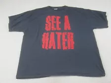 Kevin Gates Shirt Mens 3XL Black Graphic Print See A Hater Comfort Colors Crew