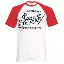 SAILOR JERRY LOGO RAGLAN BASEBALL T-SHIRT