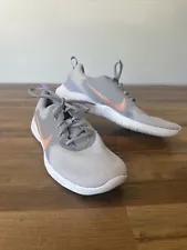 Nike Flex Experience Women Running Shoes Grey Orange Embroidered Logo 10 CI9964