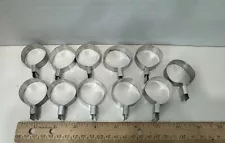 Lot Vintage Sucker Shapers Lollipop Candy Molds Round Lot of 11 + 11 Clips