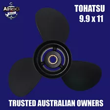 9.9 x 11 Tohatsu Propeller 25hp 30hp Prop 3 Blade Prop Aluminium 2 & 4 Stroke