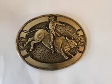 Western Bull Riding Belt Buckle 8-3-2311