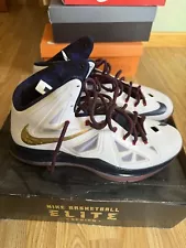 Size 14 - Nike LeBron 10+ Sport Pack Gold Medal