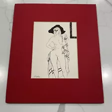 New ListingHand Drawn Pen And Ink Drawing Abstract Nude Wall Art Signed