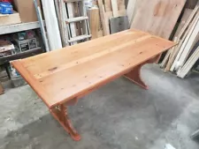 Reclaimed wood table made from old growth pine. Approx. 250 years material.