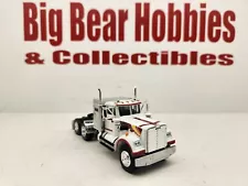 1/64 DCP White Western Star 4900 W/Chrome Mercury Style Coffin Bunk Sleeper